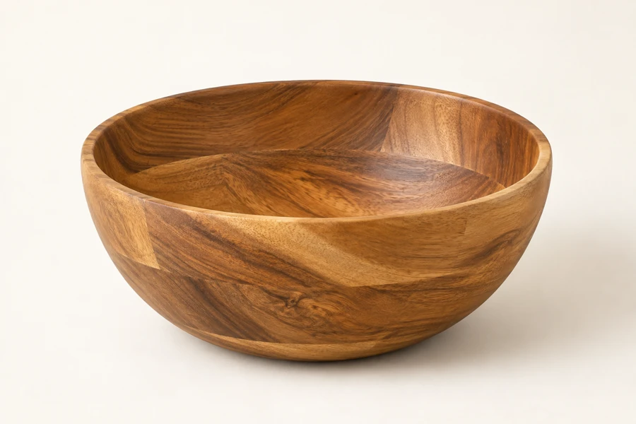 Nest Acacia Fruit Bowl in Natural Acacia