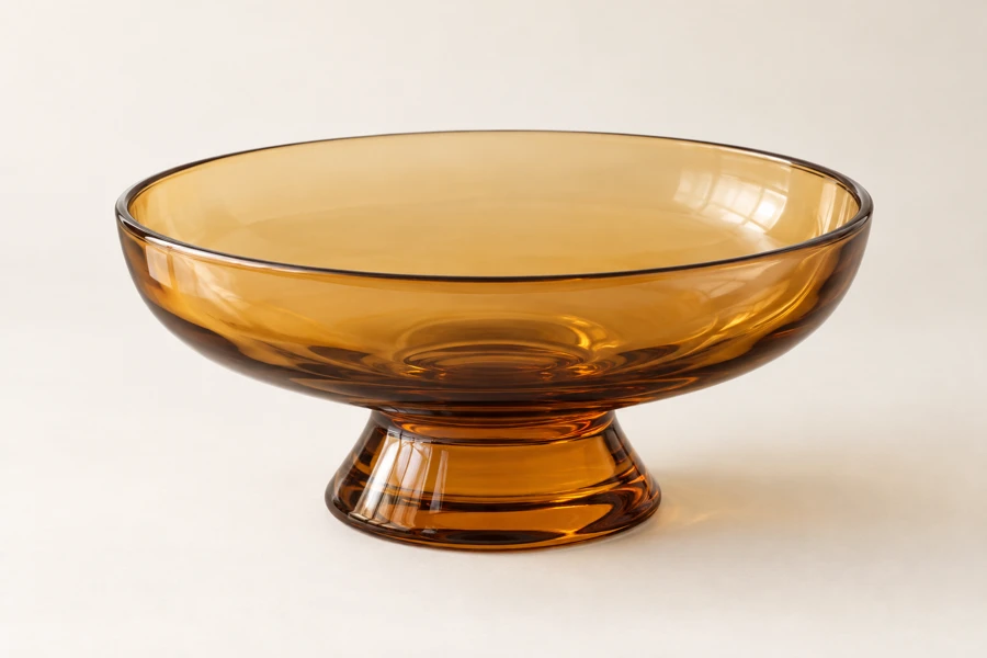 Amber Halo Fruit Bowl in Amber